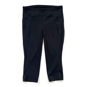 Lululemon Women Solid Black Swift Speed High-Rise HR Crop 21" Pant W6BLHS 14